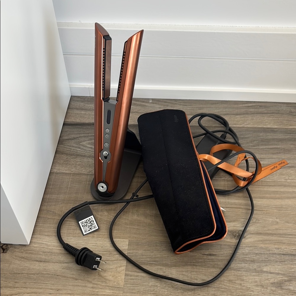 Dyson Corrale Copper Hair Straightener with Black Travel Sleeve